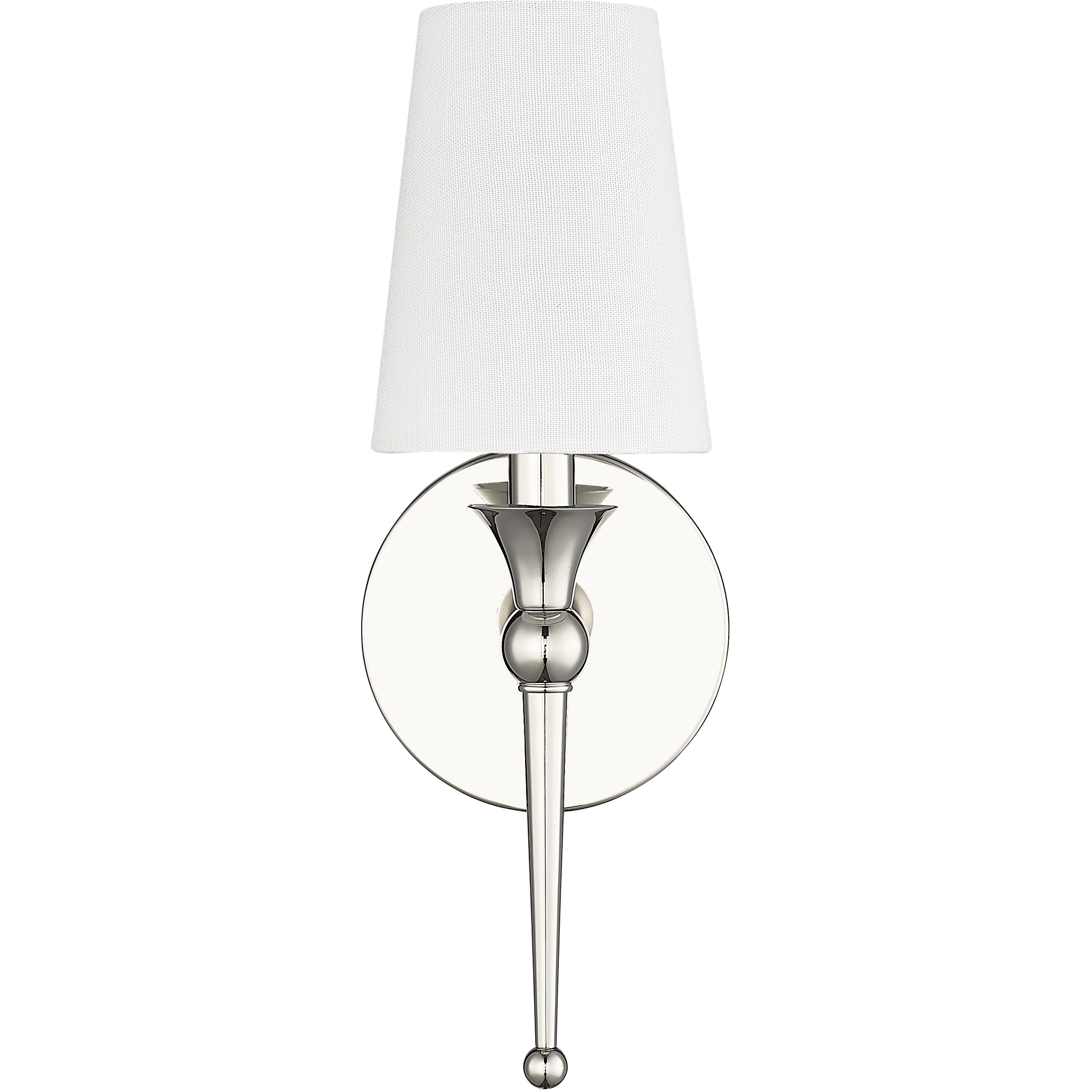 None Wall Sconce Wall Light in Polished Nickel